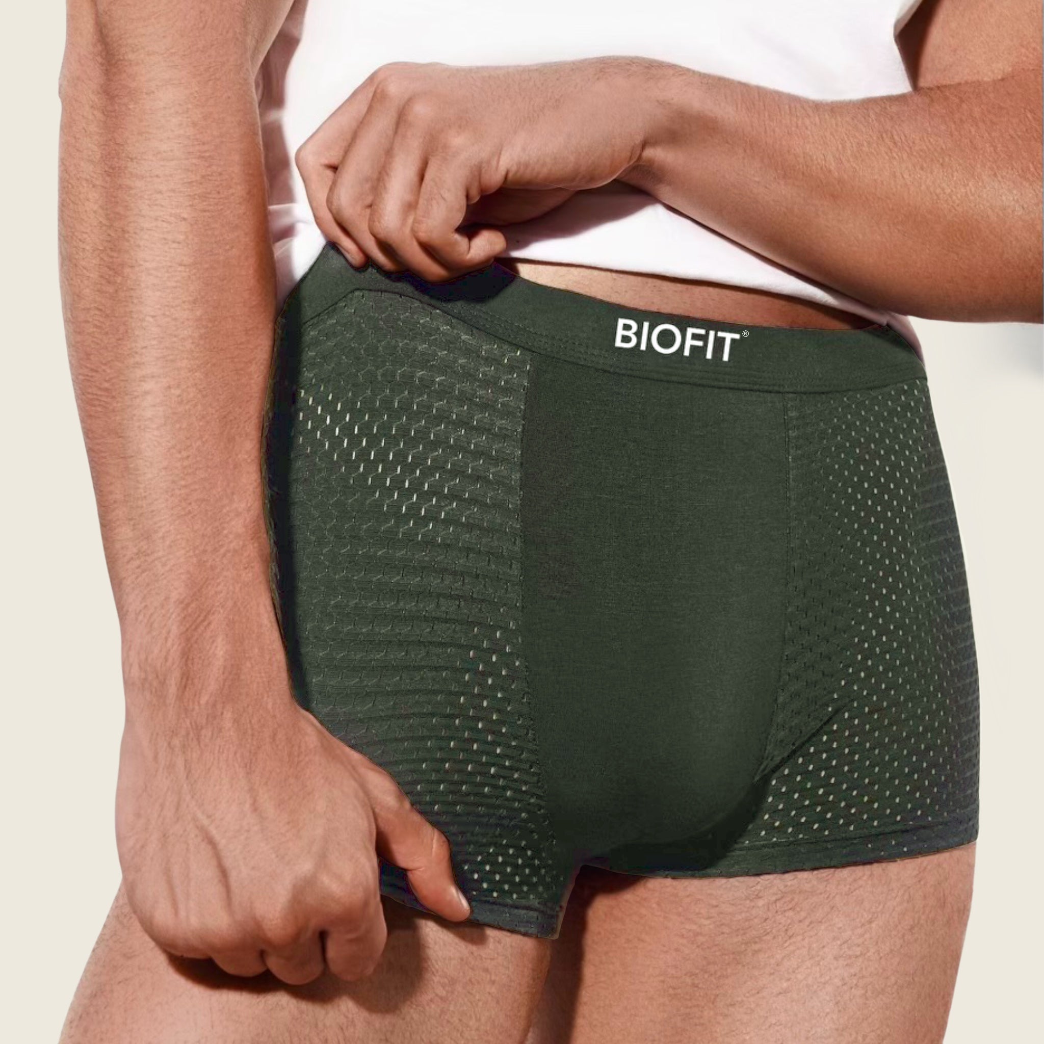 BIOFIT Essentials Boxers 5-Pack Green | + 5 FREE