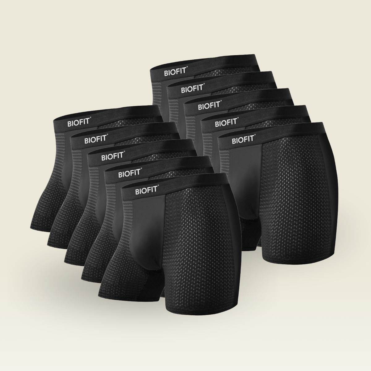 BIOFIT Essentials Boxer Briefs Black | 5 Pack + 5 FREE