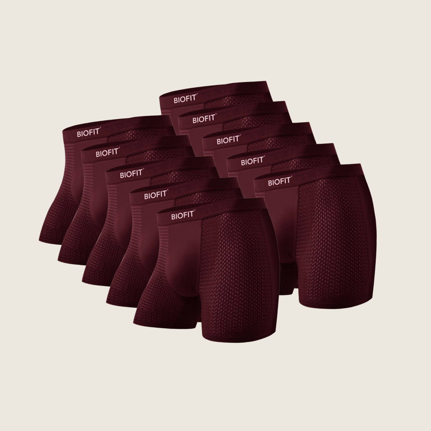 BIOFIT® Bamboo Boxers 2.0 Red | 5 Pack + 5 FREE