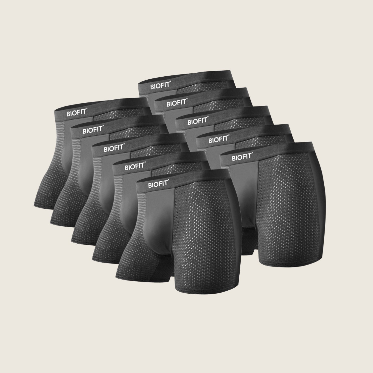 BIOFIT® Bamboo Boxers 5-Pack Grey | + 5 FREE