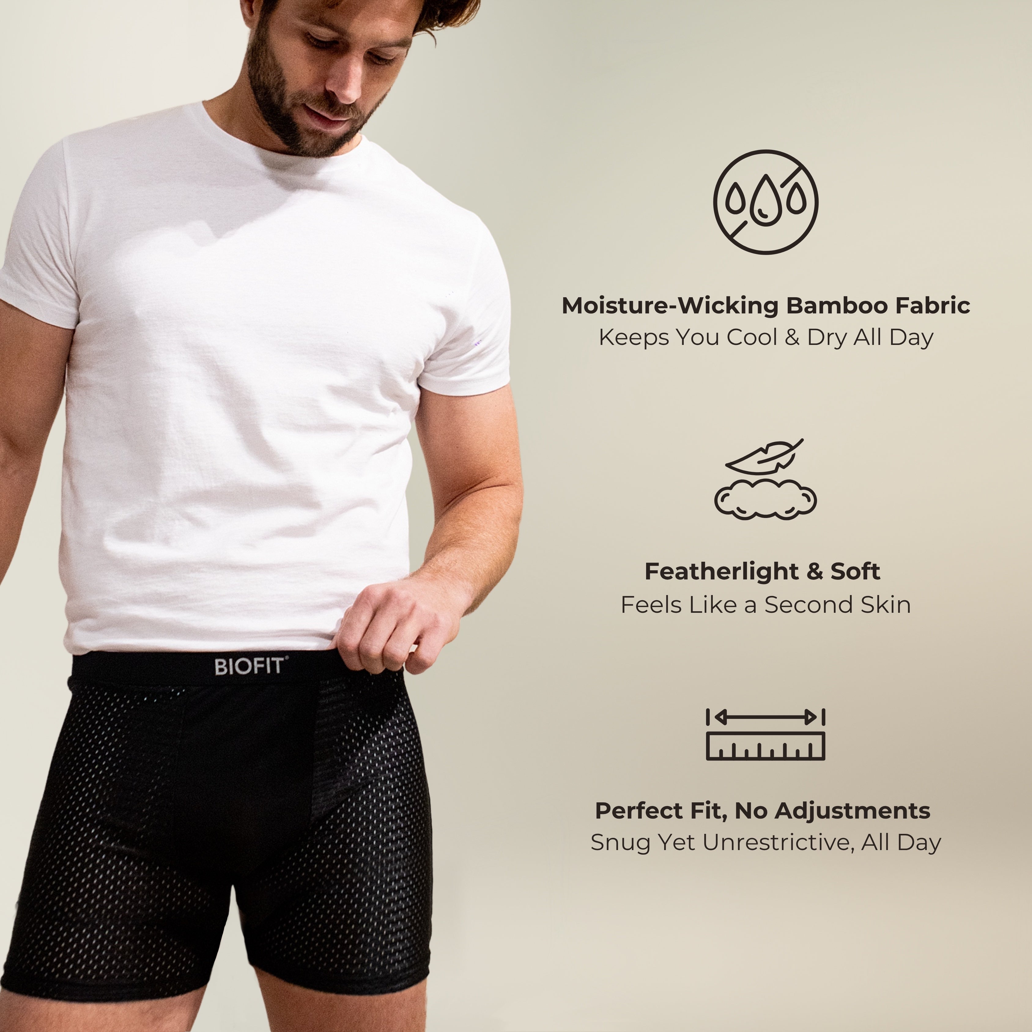 BIOFIT® Bamboo Boxers 2.0 Black