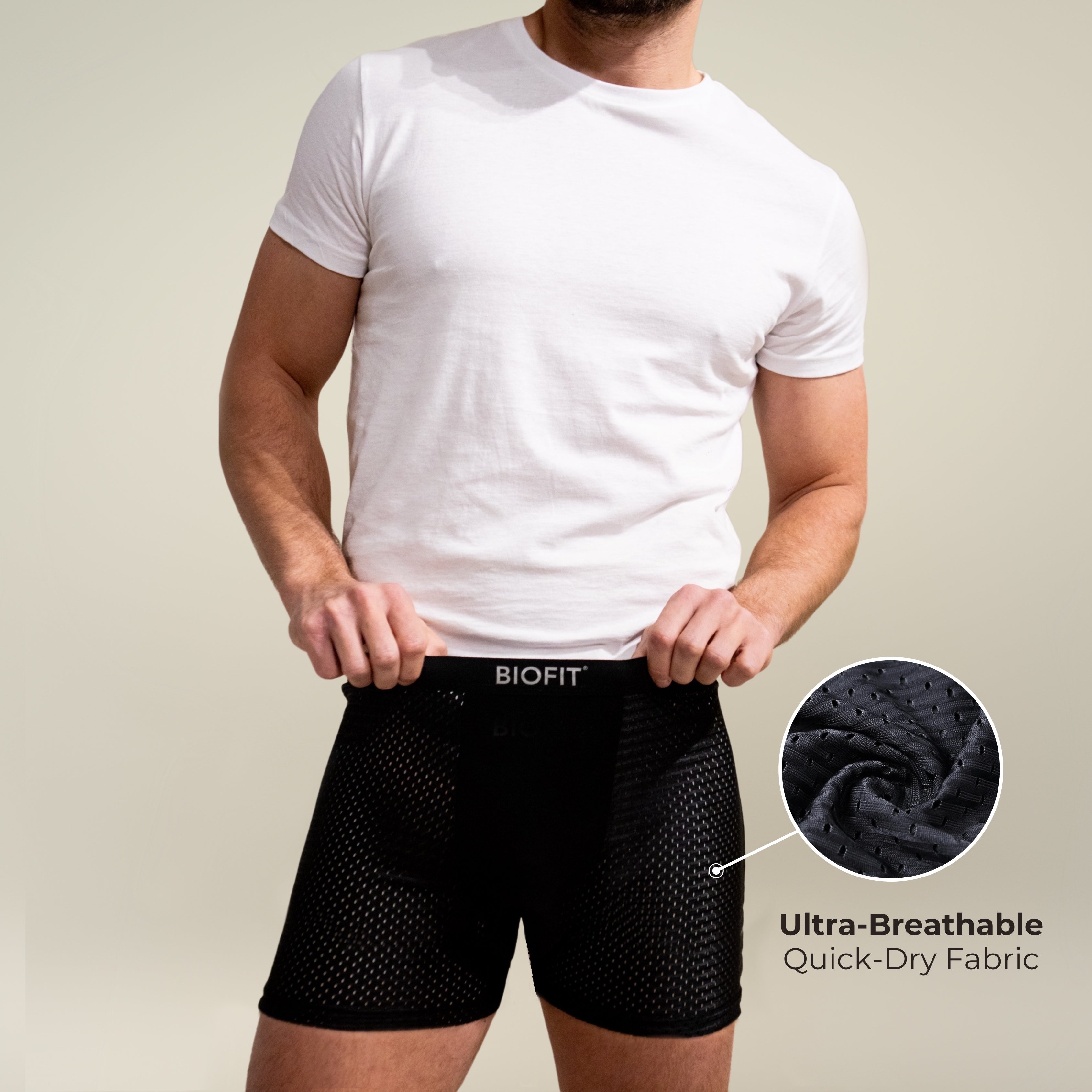 BIOFIT Essentials Boxer Briefs Black