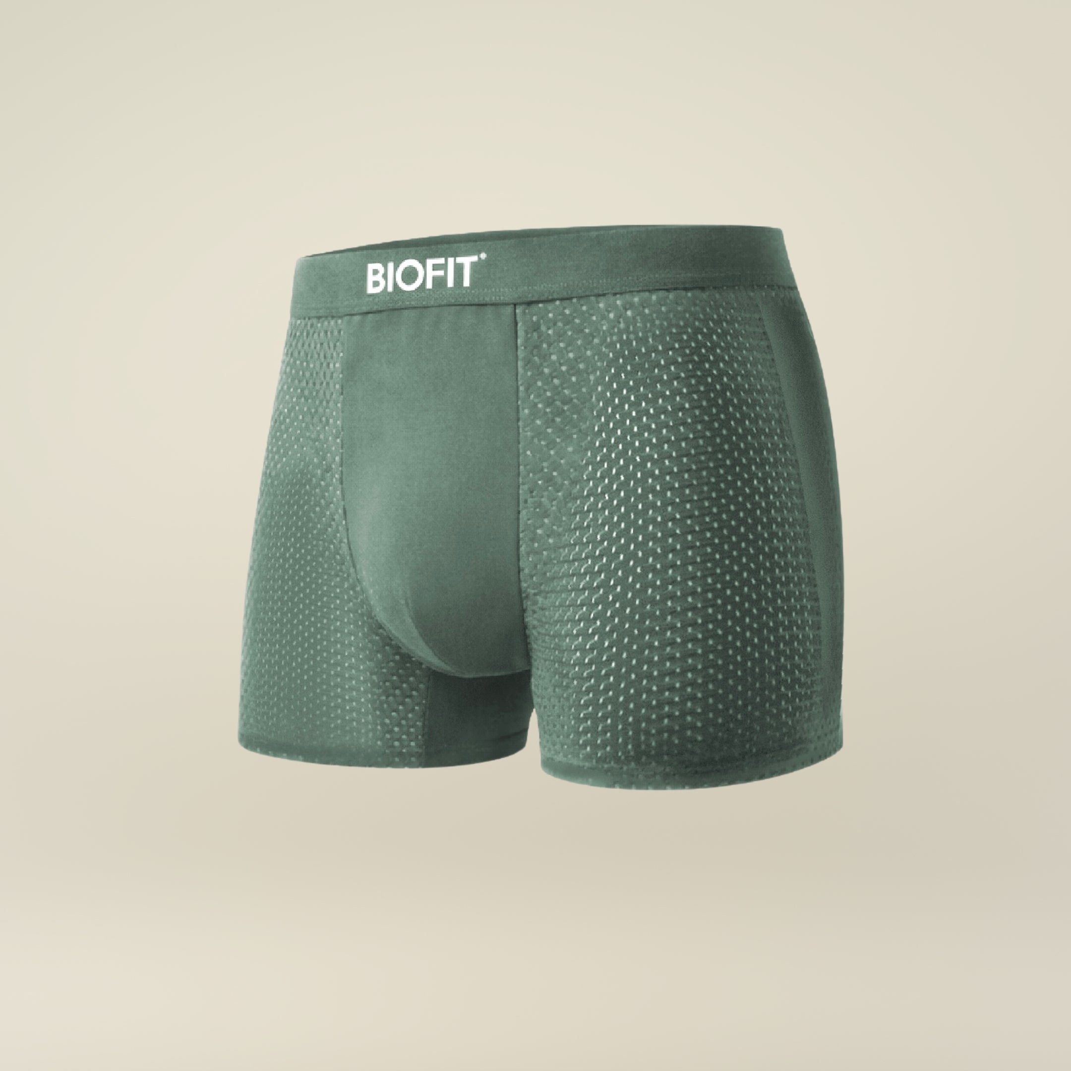 BIOFIT® Essentials Boxer Trunks 5-Pack Green | + 5 FREE