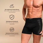 BIOFIT® Origins Black Boxers 5-Pack