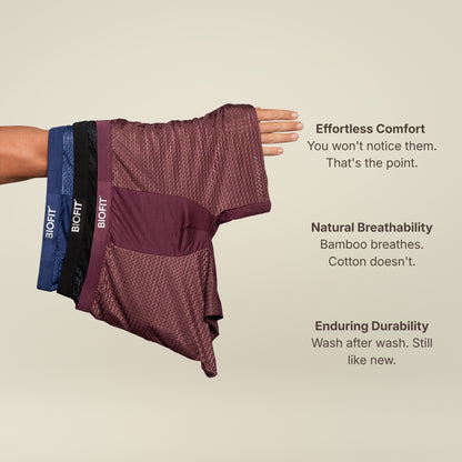 BIOFIT Essentials Boxer Trunks 5-Pack Red | + 5 FREE