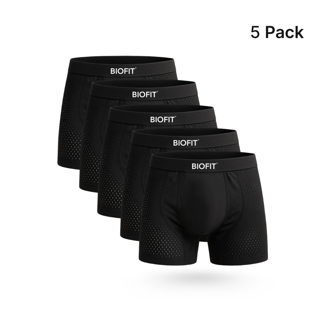 BIOFIT® Origins Black Boxers 5-Pack