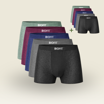 BIOFIT® Essentials Boxer Trunks 5-Pack Multicolor | + 5 FREE