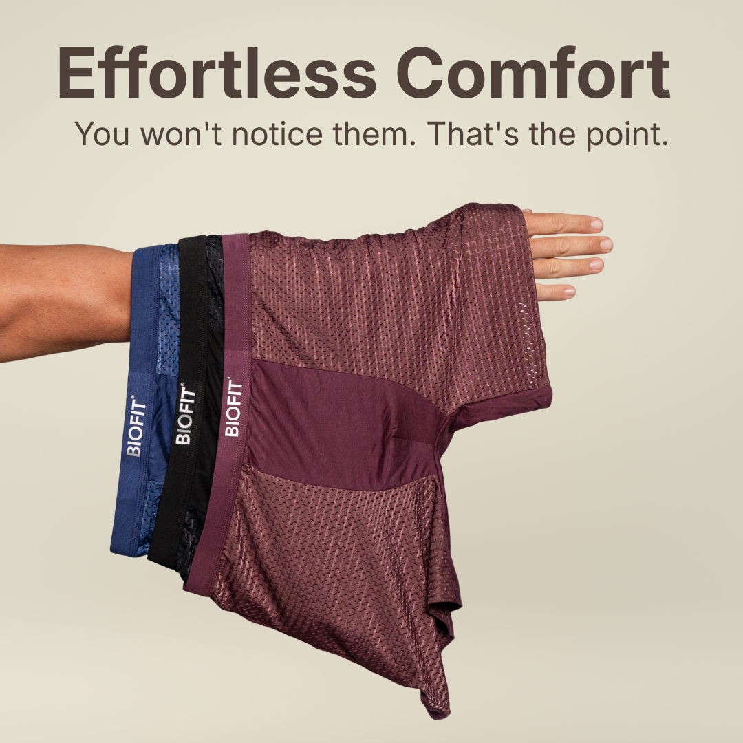 BIOFIT® Essentials Boxer Trunks 5-Pack Grey | + 5 FREE