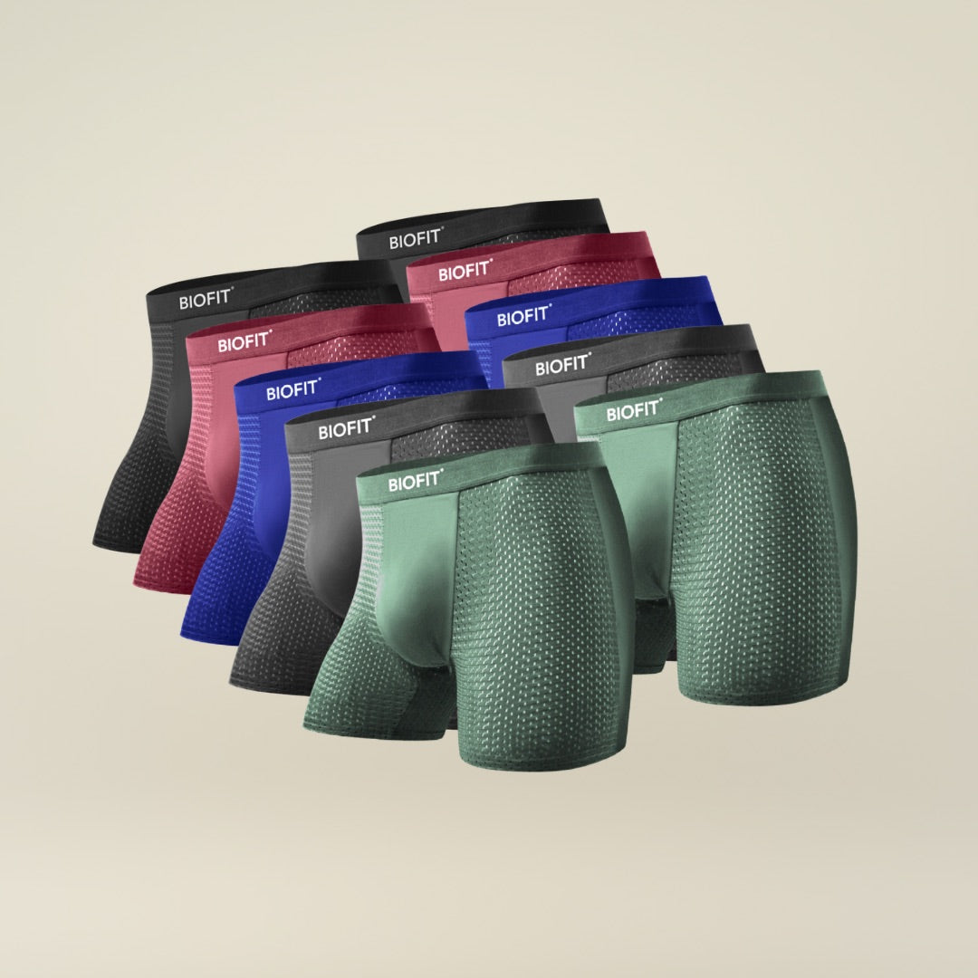 BIOFIT® Essentials Boxer Trunks 5-Pack Green | + 5 FREE – Biofit