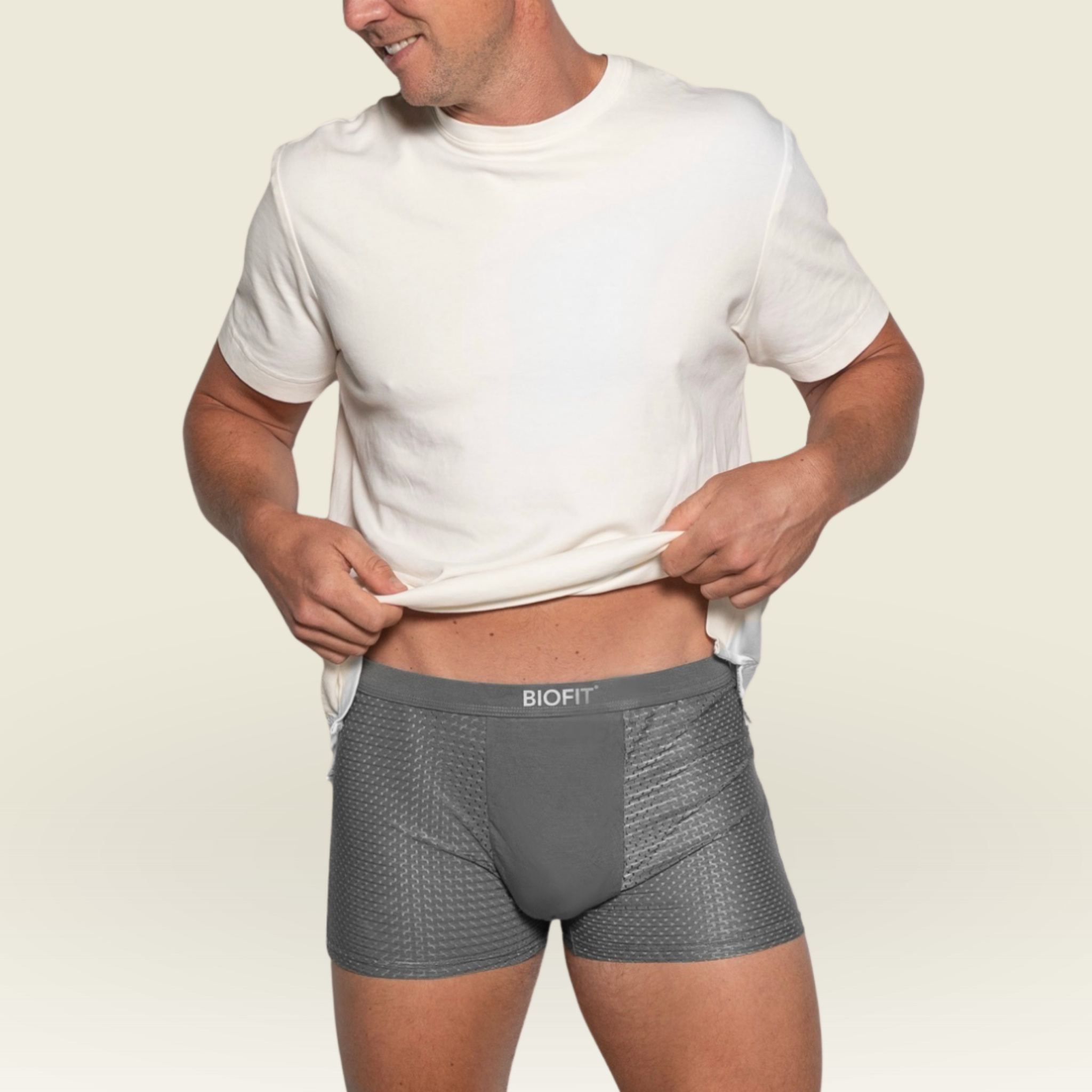 BIOFIT Essentials Boxer Trunks 3-Pack Grey