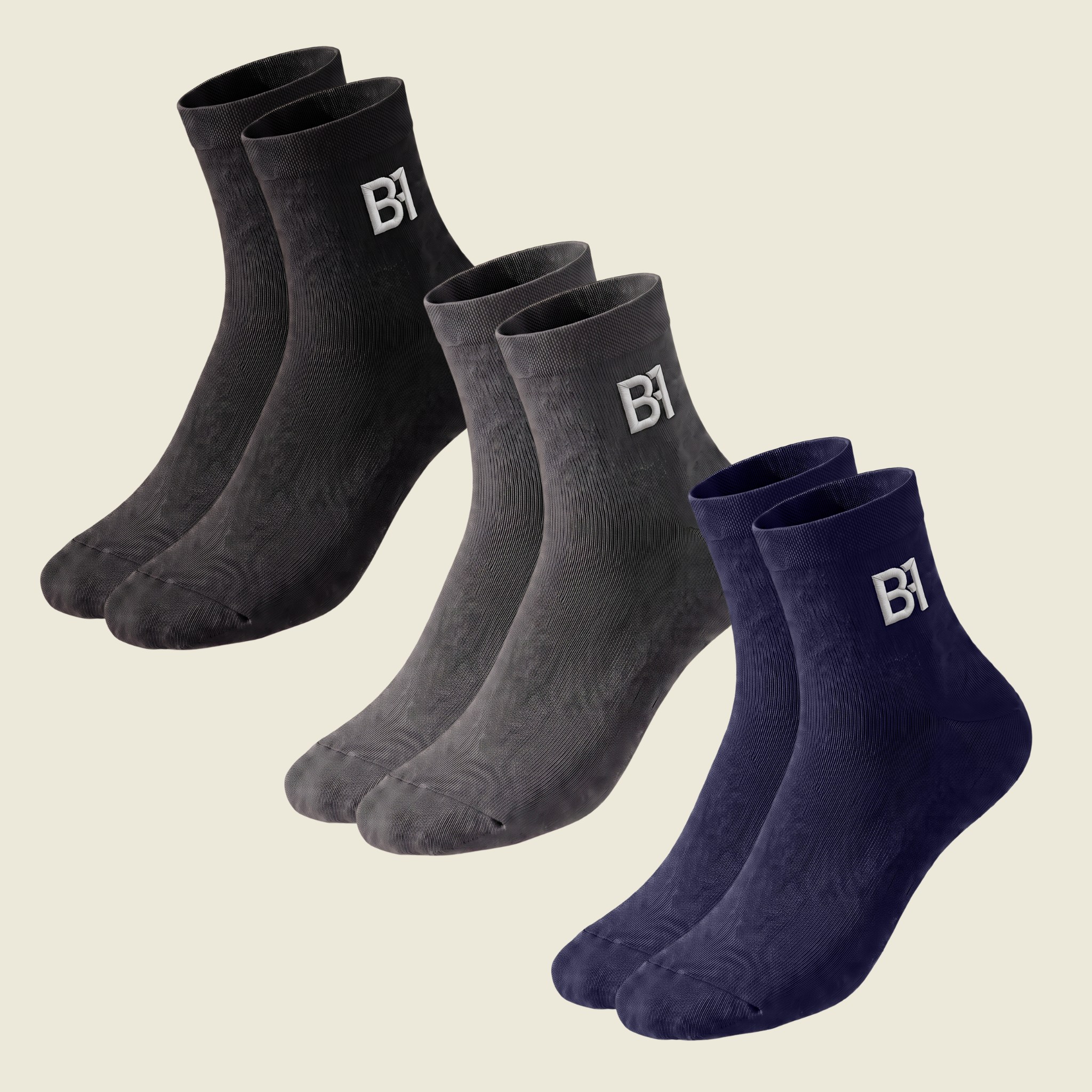 BIOFIT Modal Socks – The Dark Set 3