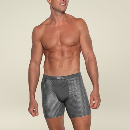 BIOFIT® Essentials Boxer Trunks 5-Pack Grey | + 5 FREE